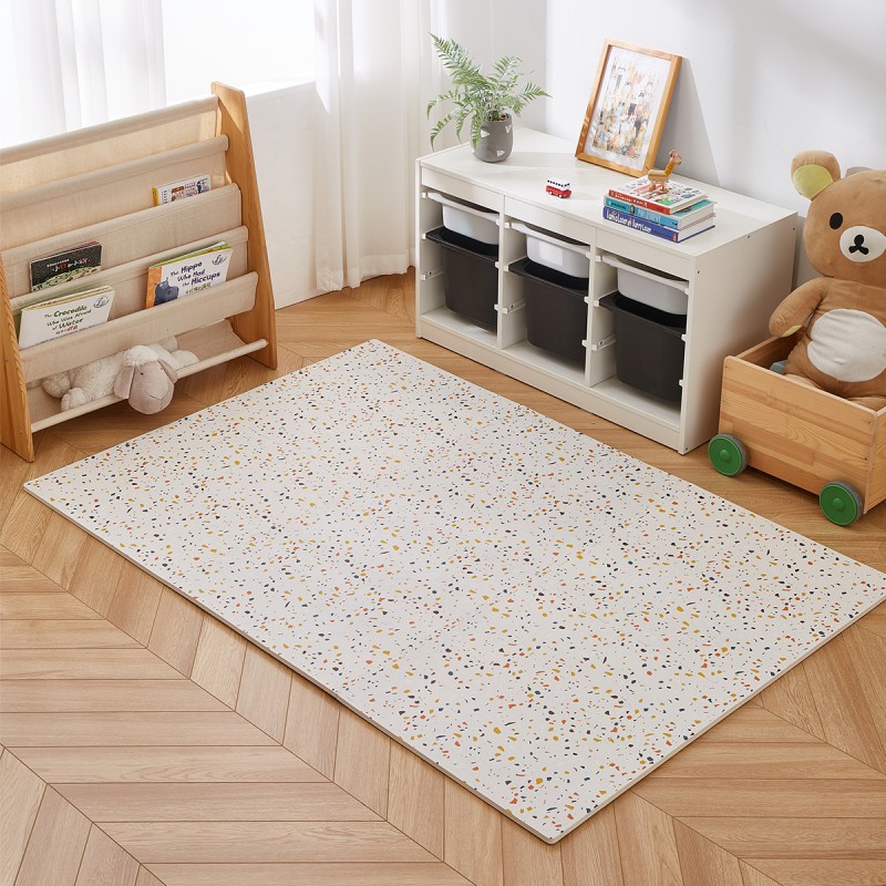 Baby Play Mat Manufacturer - Orange Terrazzo Home Decoration