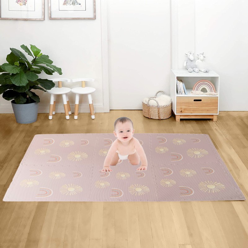 EVA Foam Play Mat Manufacturer - Rainbow Design Stylish Mat
