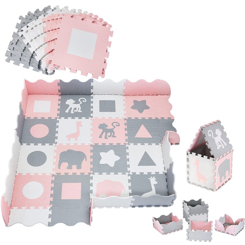 Animal Puzzle Mat Manufacturer - Eva with Fence Tiles