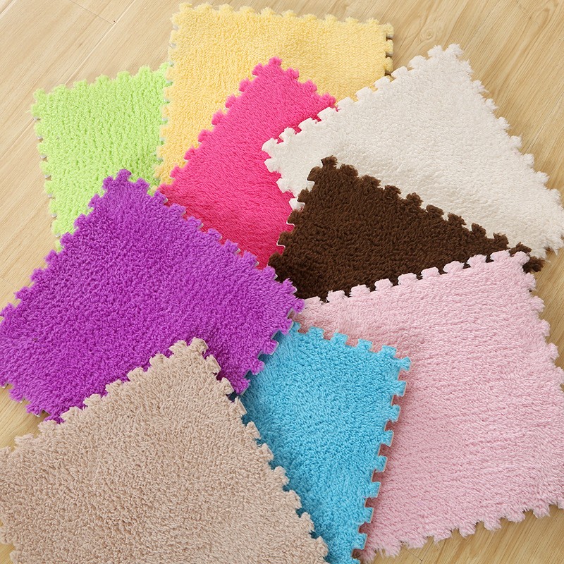 Puzzle Carpet Mat Manufacturer - 30x30cm Fur Plush Rug