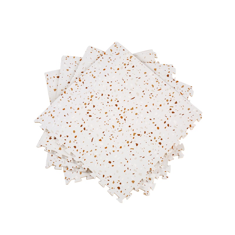 Baby Printing Mat Manufacturer - Brown Terrazzo Crawling Mat