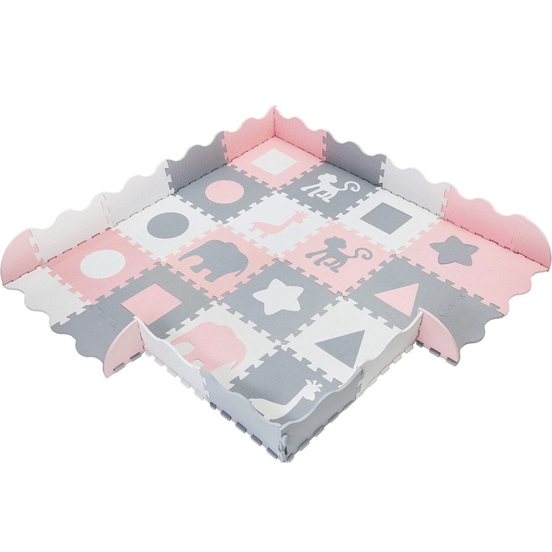 Animal Puzzle Mat Manufacturer - Eva with Fence Tiles