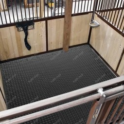 Stable Flooring Mat Manufacturer - Black Customized Rubber