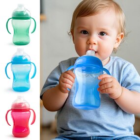 Baby Sippy Cup Manufacturer - 300ml PP Anti-fall Training