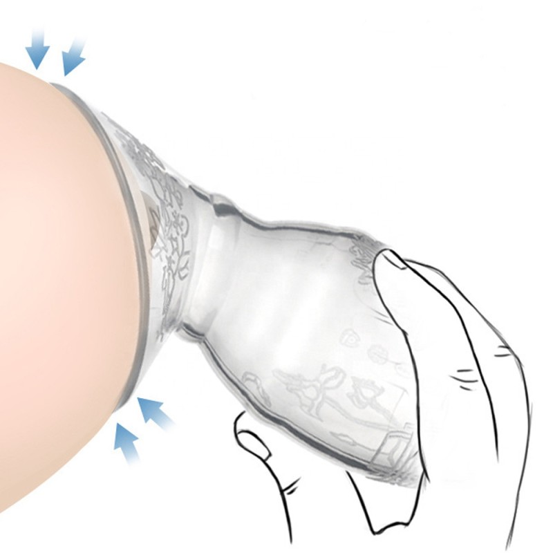 Manual Breast Pump Manufacturer - Hands Free Silicone Collector