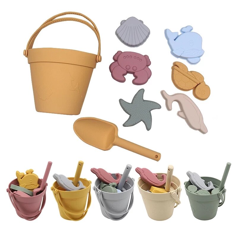 Baby Beach Toy Manufacturer - 8pcs BPA Free Silicone Set