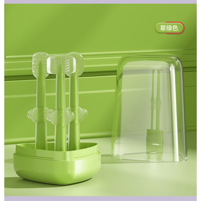 Baby Toothbrush Set Manufacturer - 3 Pack Tongue Cleaner