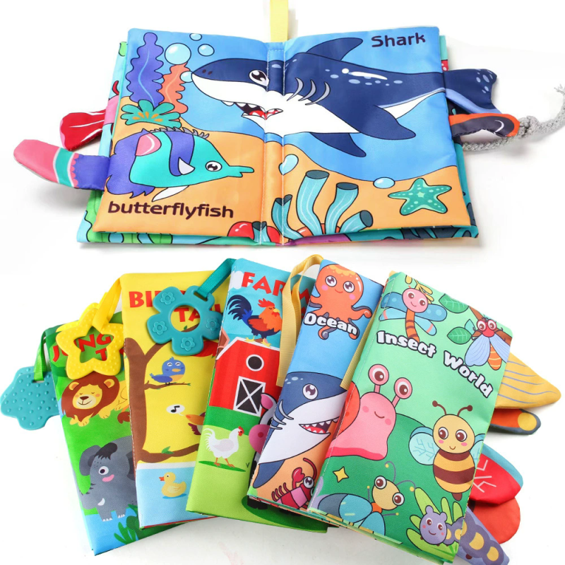 Baby Cloth Books Manufacturer - Cartoon Animals Teether Toy