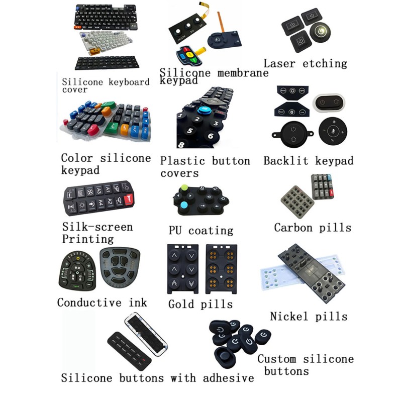 Silicone Keypad Manufacturer - Conductive Pill Keyboard Button