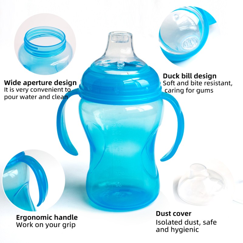 Baby Sippy Cup Manufacturer - 300ml PP Anti-fall Training