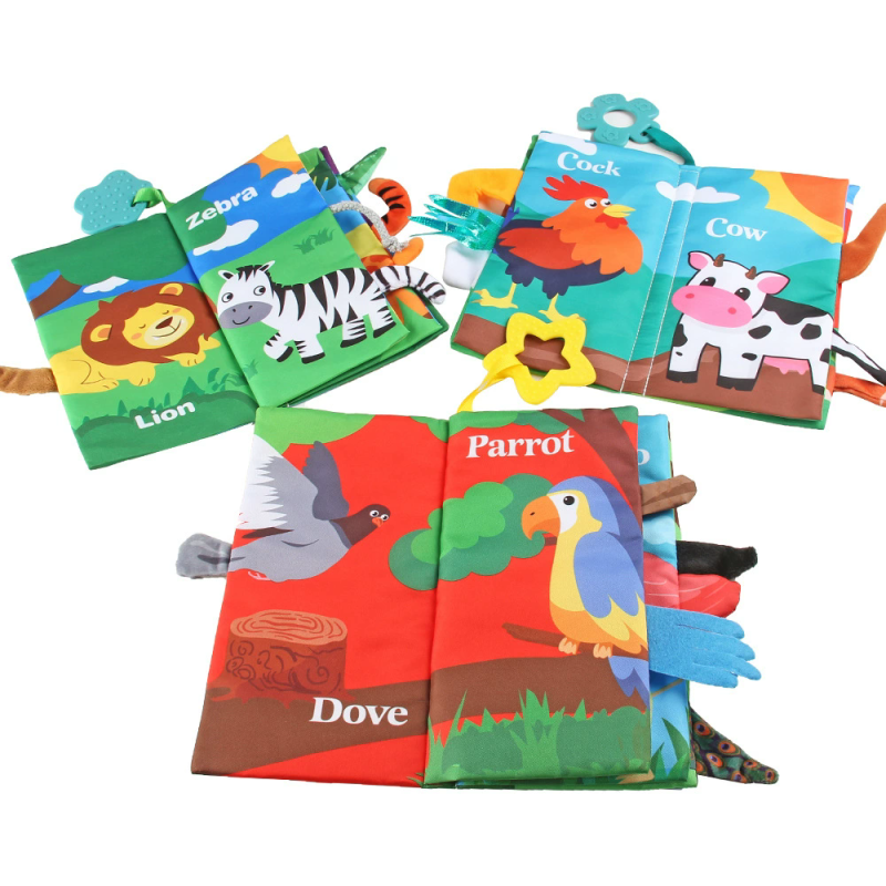 Baby Cloth Books Manufacturer - Cartoon Animals Teether Toy