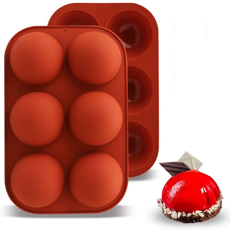Chocolate Mould Manufacturer - 6 Holes Semi Sphere Silicone