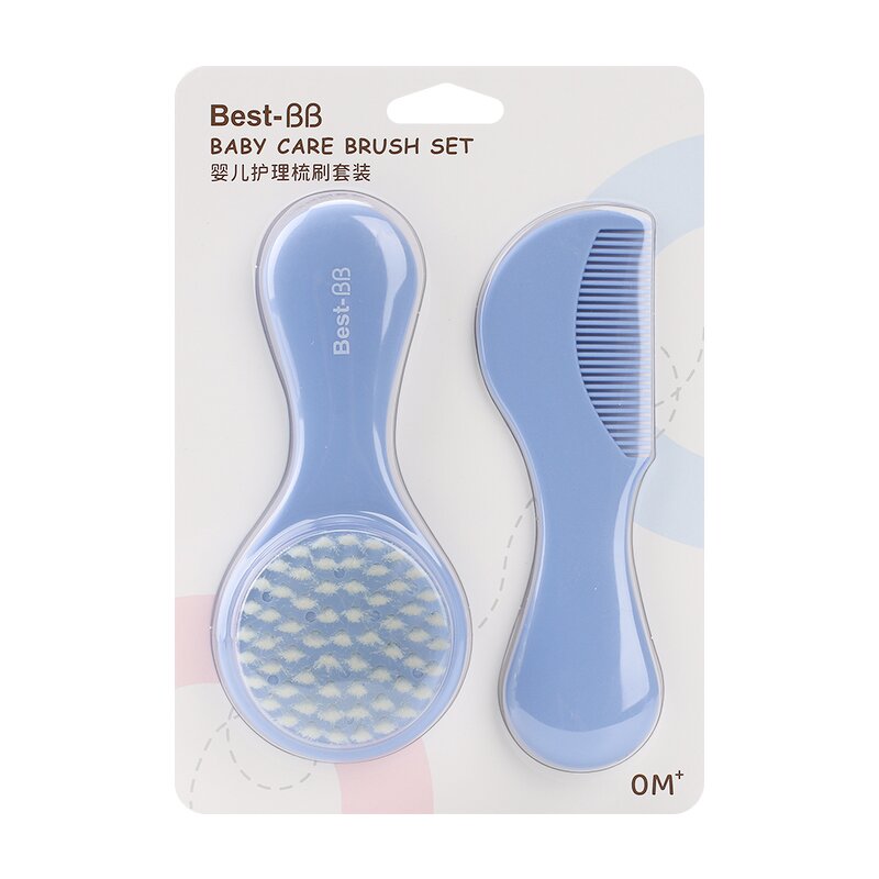 Baby Hairbrush Set Factory - 2 Pcs Newborn Soft Bristles