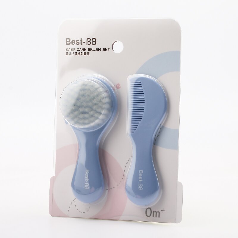 Baby Hairbrush Set Factory - 2 Pcs Soft PP Bristles Comb