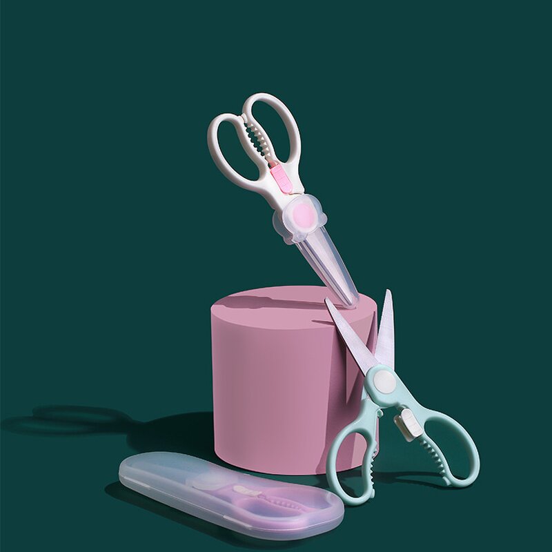 Baby Food Scissors Factory - 2025 Animal Pattern Stainless