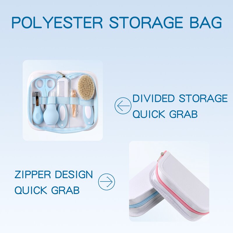 Baby Care Kit Factory - 6 in 1 Newborn Soft Brush Set