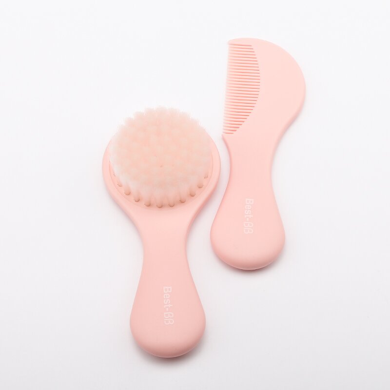 Baby Hairbrush Set Factory - 2 Pcs Soft PP Bristles Comb