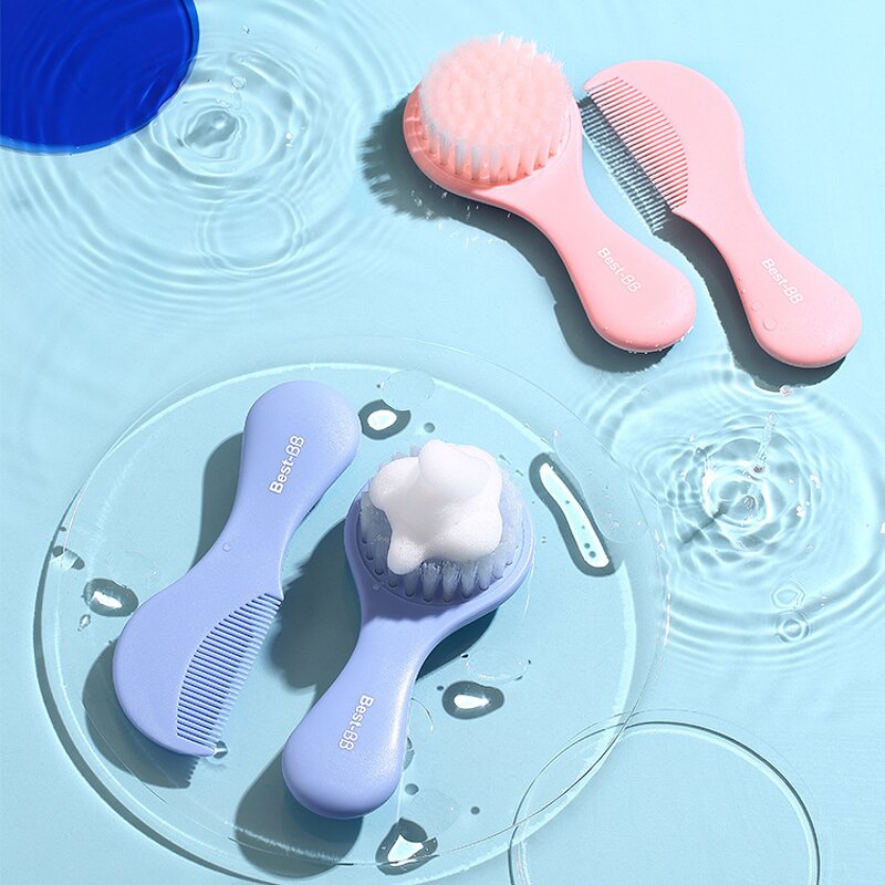 Baby Hairbrush Set Factory - 2 Pcs Newborn Soft Bristles