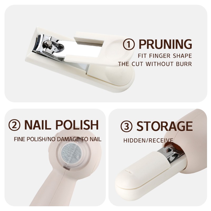 Baby Nail Trimmer Factory - 6 in 1 Electric LED Light Kit