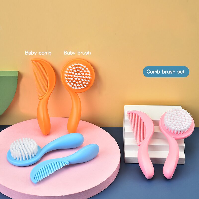 Baby Comb Set Factory - 2025 New 2 Piece Scalp Massage Set