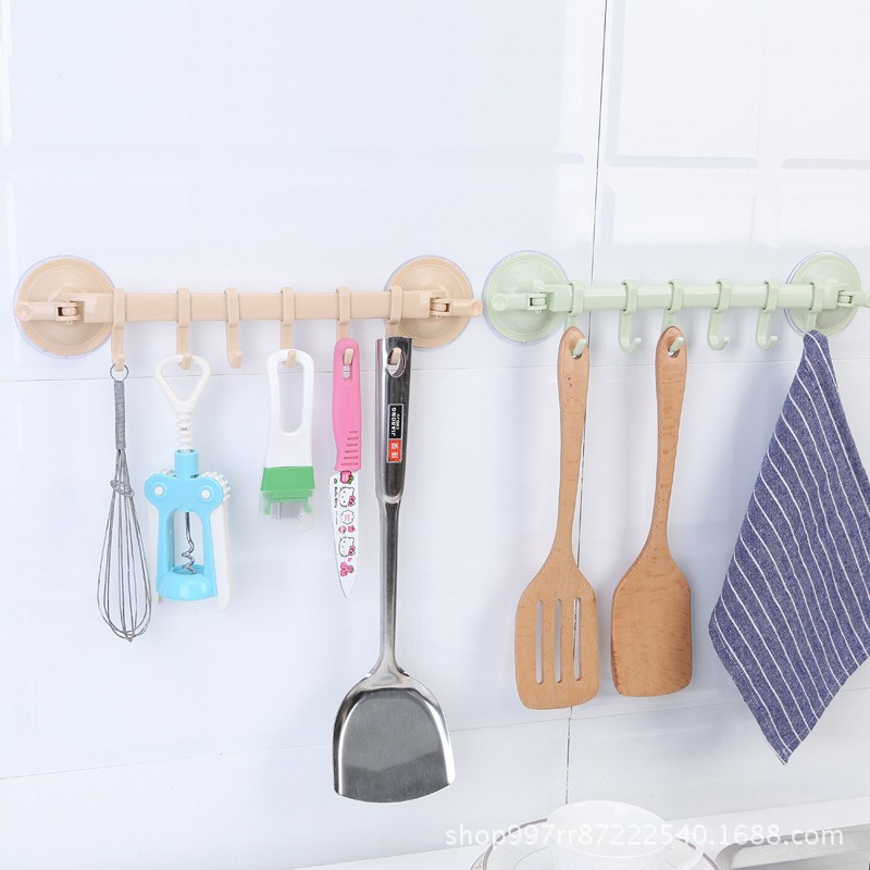 Towel Hanger Manufacturer - Adjustable 6 Hooks Suction
