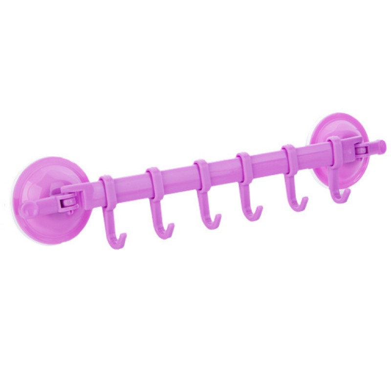 Towel Hanger Manufacturer - Adjustable 6 Hooks Suction