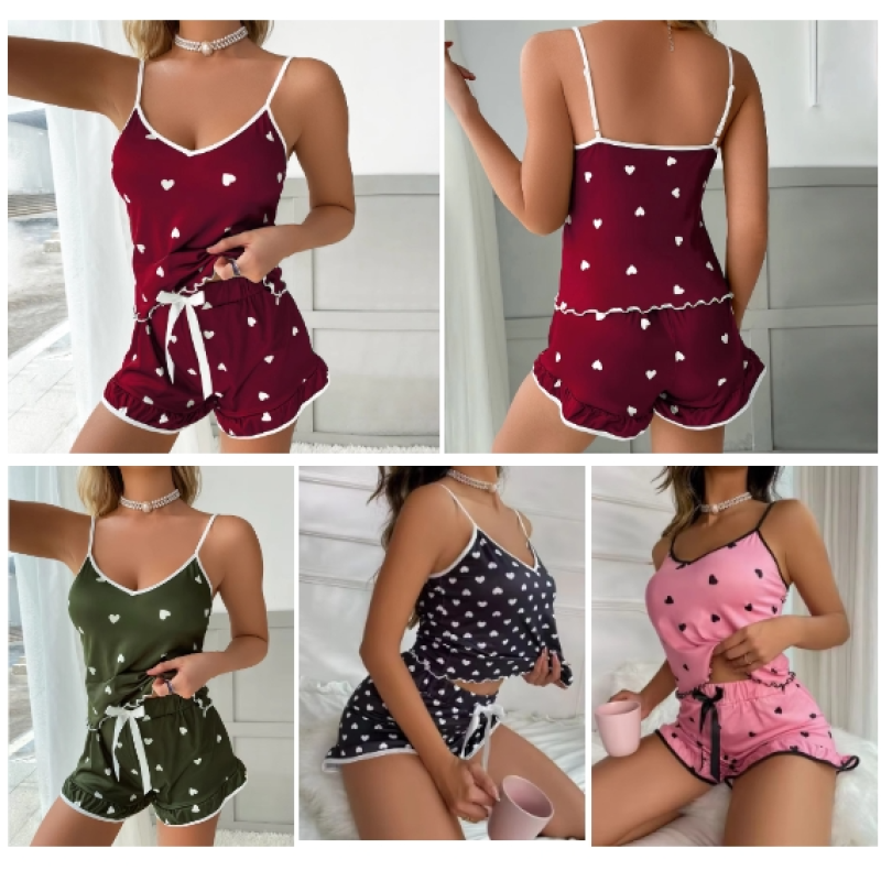 Lingerie Set Manufacturer - 2Pcs Summer Satin