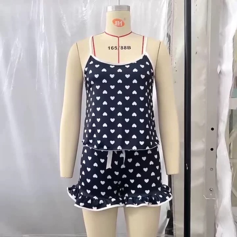 Lingerie Set Manufacturer - 2Pcs Summer Satin