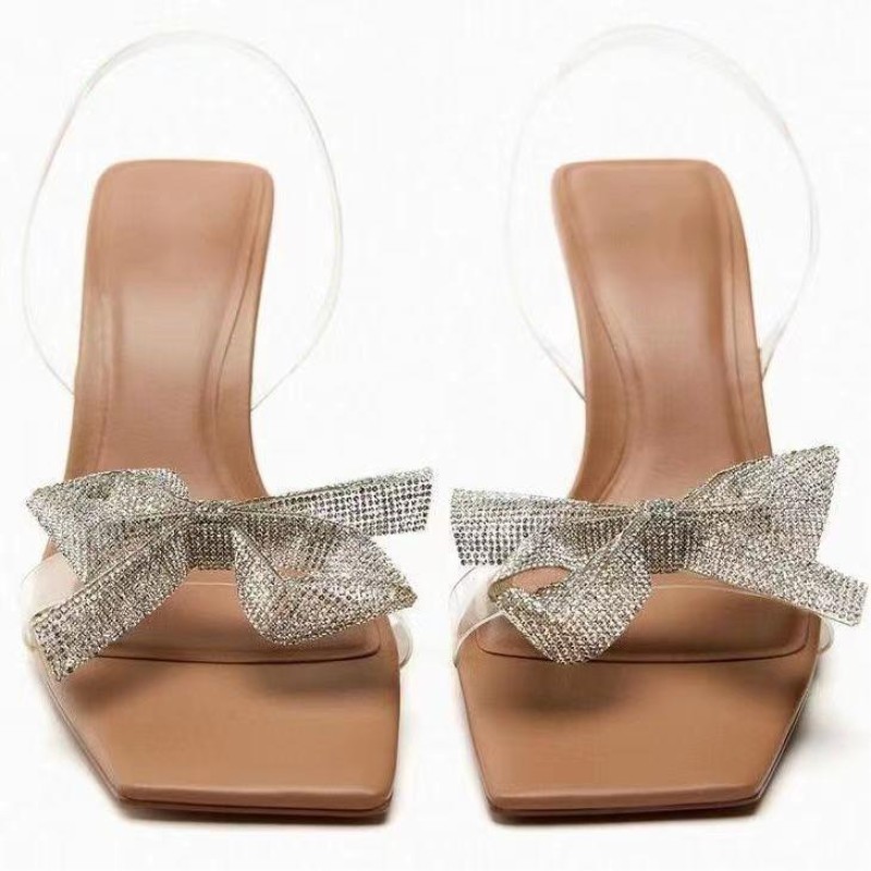 Women Sandals Manufacturer - Natural Color Bow