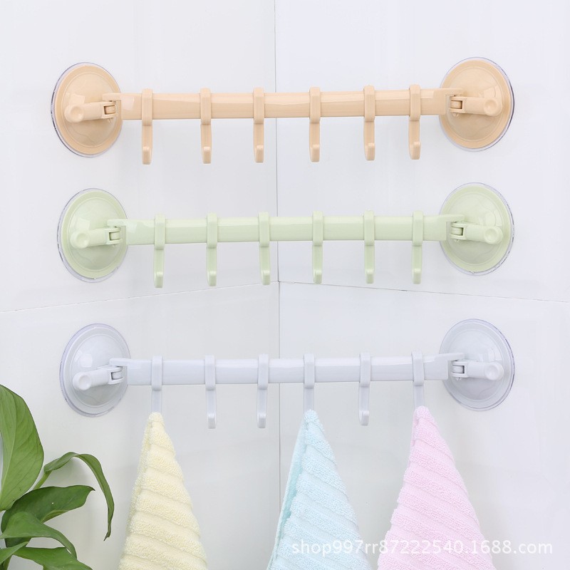 Towel Hanger Manufacturer - Adjustable 6 Hooks Suction