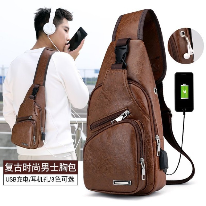 Chest Bag Manufacturer - Waterproof USB Charging