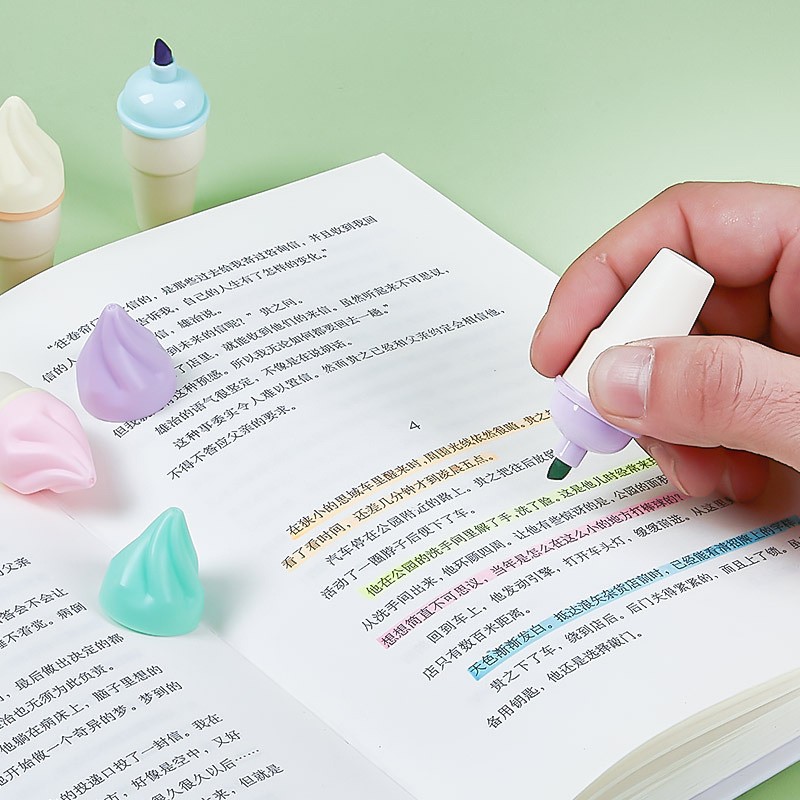 Highlighter Pen Manufacturer - Ice Cream Fluorescent