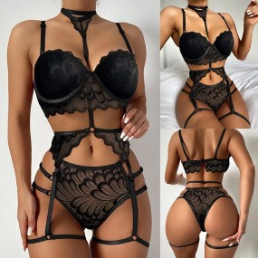 Women Underwear Set Manufacturer - Sexy 3 Piece