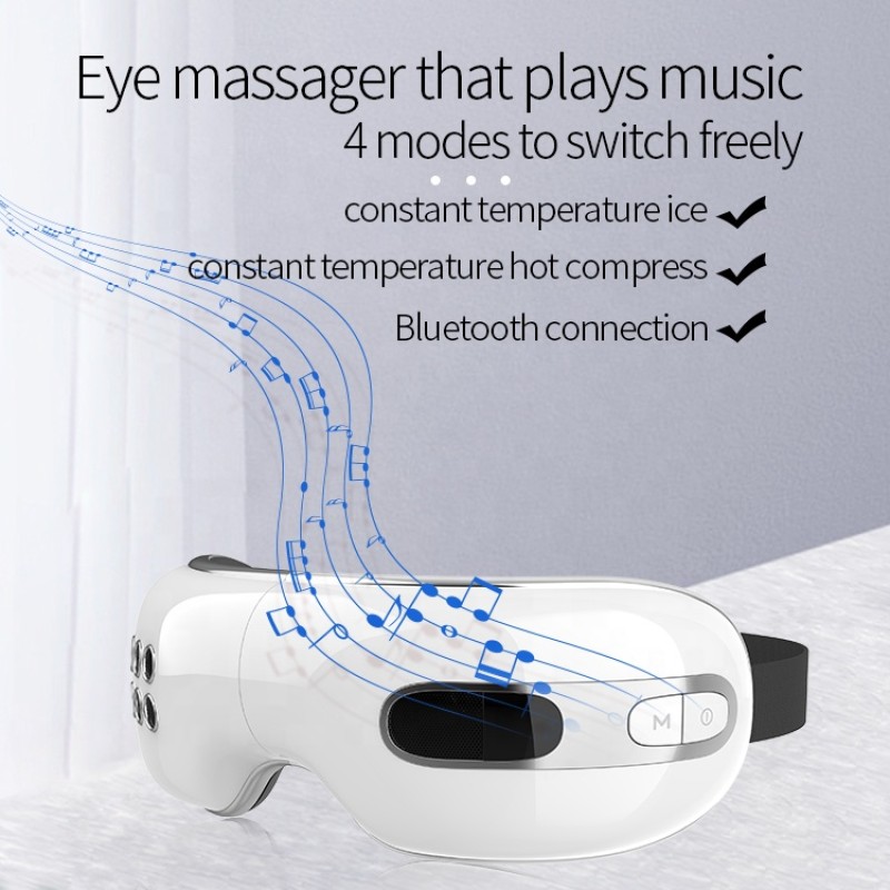 Relax Relieve Dry Eyes Dark Circles Migraine Eye Massager Care Device With Heat and Cooling