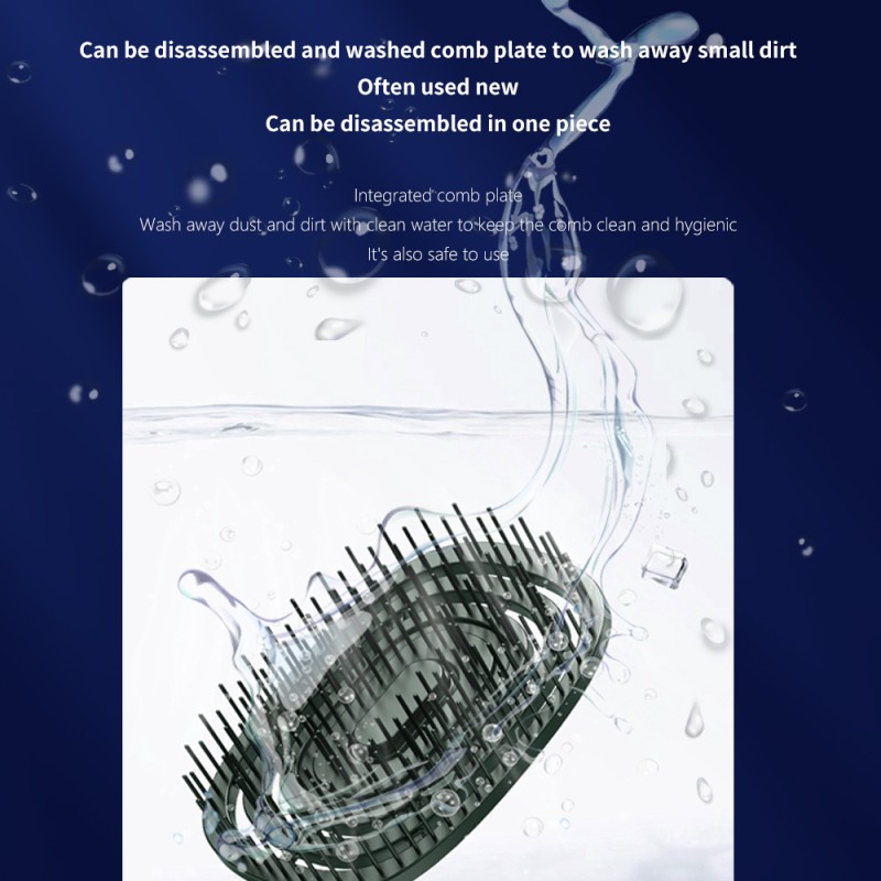 Electric Phototherapy Hair Care Brush with Scalp Vibration Massage Comb & Steam for Head Hair Growth Oil Application