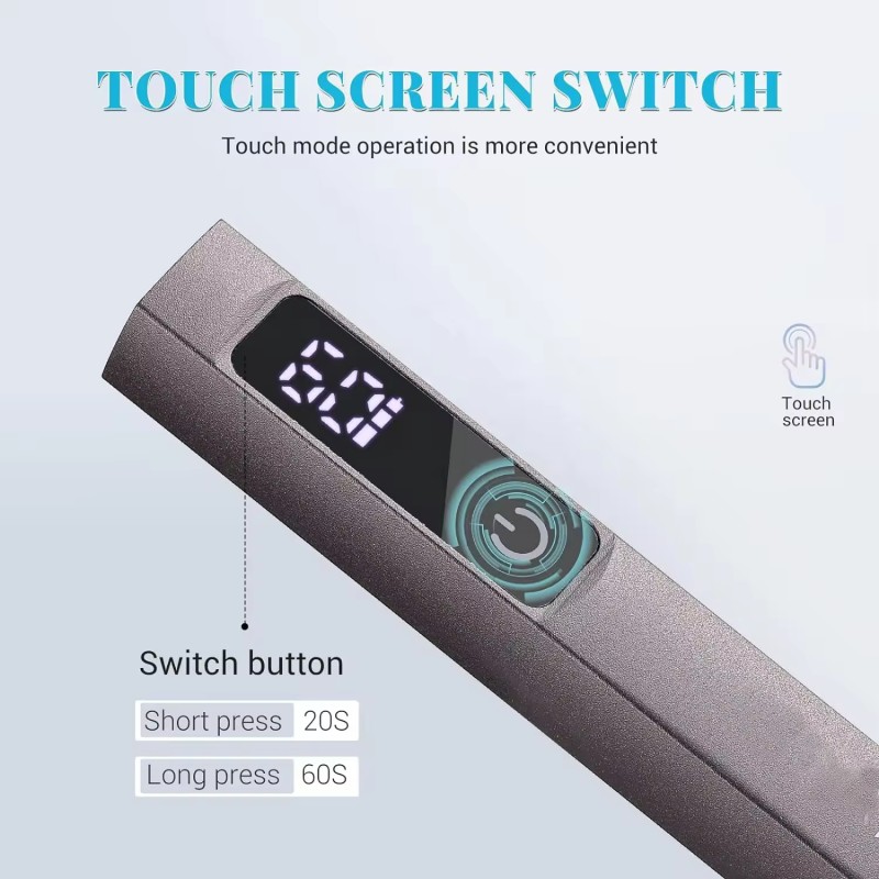 Wholesale Rechargeable USB Professional Nails Dryer Portable Mini Handheld UV Nail Lamp with LED Display