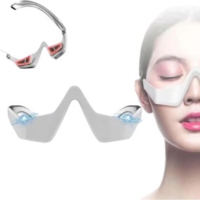 Handheld Microcurrent Vibration LED Red Light Therapy Device Eye Massager Skin Care Eye Lift Wrinkle Dark Circle Equipment