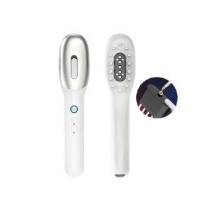Electric Head Oil Serum Brush EMS Hair Growth DeVice Led Red Light Anti Hair Loss Microcurrent Vibration Scalp Massage Comb