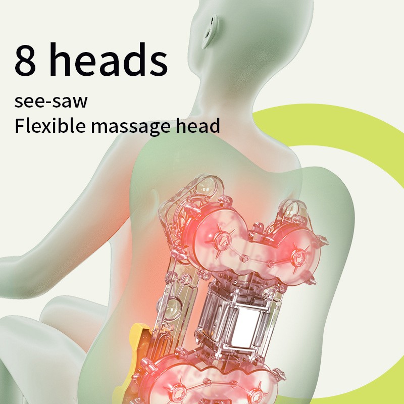 Heating Vibration Neck Shoulder Back Massager Electric Shiatsu Kneading Massage Pillow for Full Body