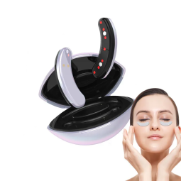 Portable Mini Capsule Eye Care Tools Anti-Aging Dark Circles Vibration Microcurrent EMS Red Light Therapy Under Eye Massager