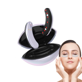 Portable Mini Capsule Eye Care Tools Anti-Aging Dark Circles Vibration Microcurrent EMS Red Light Therapy Under Eye Massager
