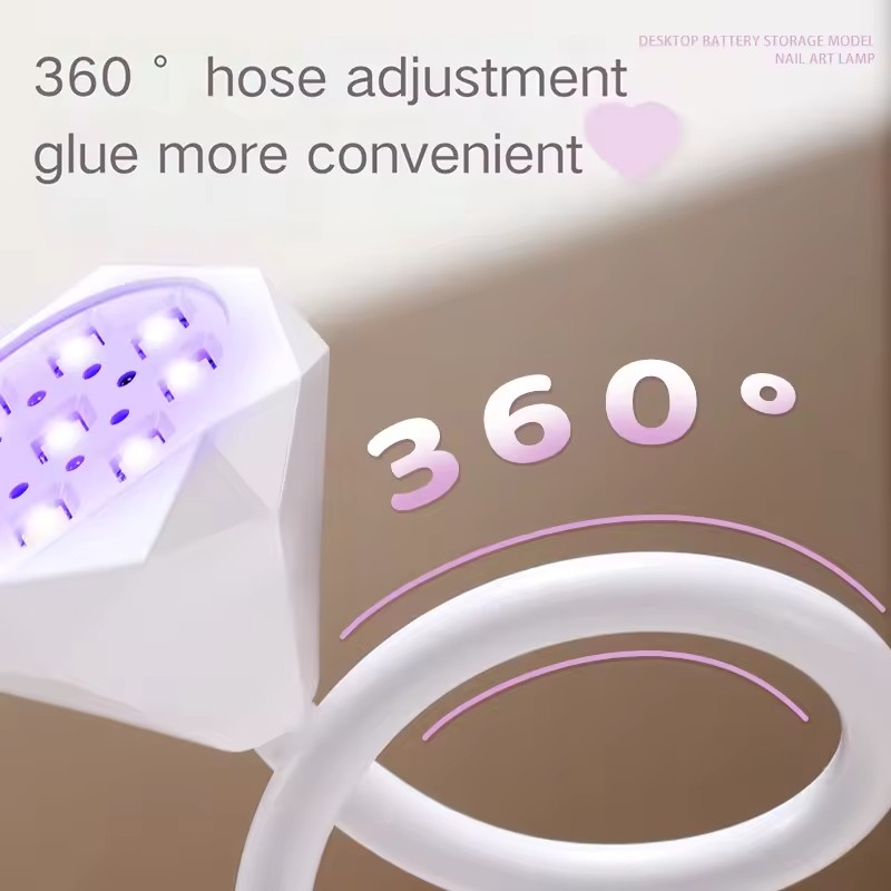 Desktop Home Use 27W Cordless USB Cordless Nail Dryer Gel UV Light Nail UV LED Lamp for Curing Polish Nail Art