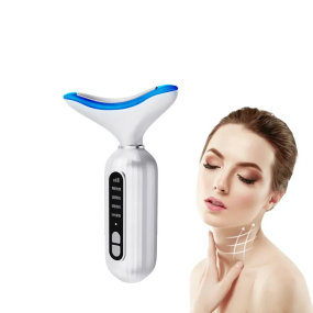 Hot LED EMS Heating Anti-Aging and Anti-Wrinkle Face Neck Lifting Massager 3 Color ABS Skin Care Tool Skin Tightening Feature
