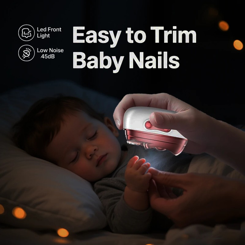 Mini Portable Automatic Nail Clipper Electric Nail Drill File With UV LED Lamp for Nails Gel Polish