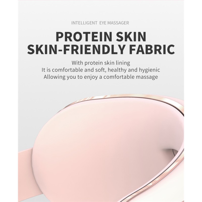 Relieve Eye Fatigue Migraines Smart Eye Mask Glasses Vibration Hot Compress 4D Visual Eye Massager