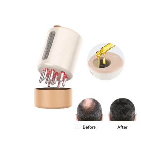 EMS Massager Root Anti Hair Loss Oil Applicator Led Red Light Therapy Comb Electric Head Scalp Massager Brush for Hair Growth