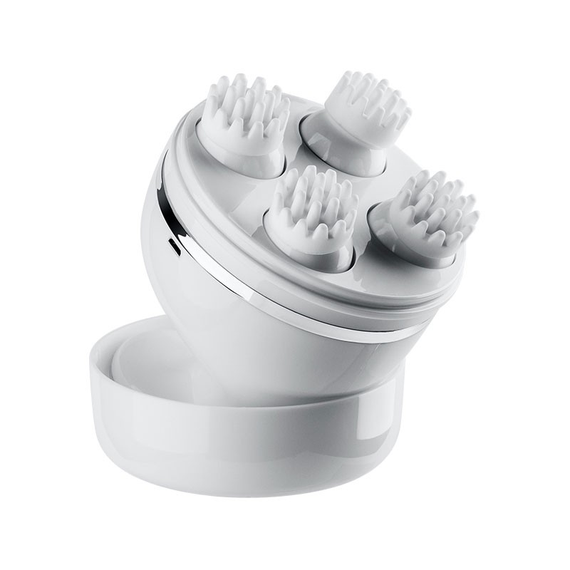 Portable Electric Scalp Massager with 4 Replacement Massage Heads Full Body Tissue Kneading Nodes Massage Products