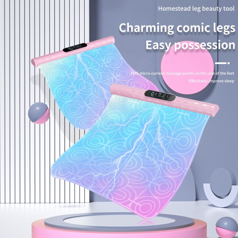 Foot Massager Mat Folding Portable Leg Slimming Electric Ems Electric Foot Massager for Hand Body Leg Hip Massage