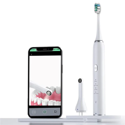 35000 VPM USB Rechargeable WiFi Dental Borescope Oral Endoscope Smart Electric Visual Sonic Toothbrush With Oral Camera 360