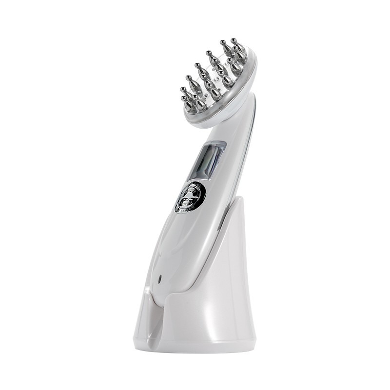 2019 New Handheld Electric Hair Regrowth Comb High Frequency Ems Laser Hair Care Comb with Ionic Plastic Handle for Home Use